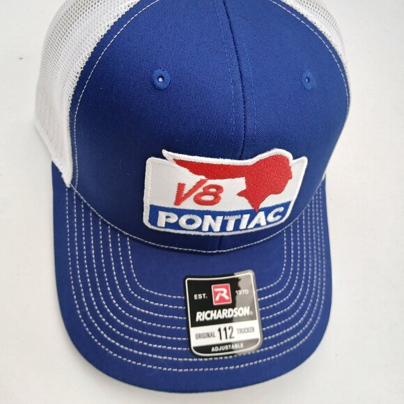 Pontiac V8 Blue and White Cap - Picture 4 of 4